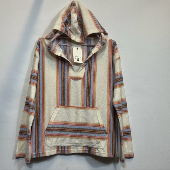 Billabong Jackets & Blazers - NEW Billabong Baja Beach Hoodie knit Sweater hooded Size small